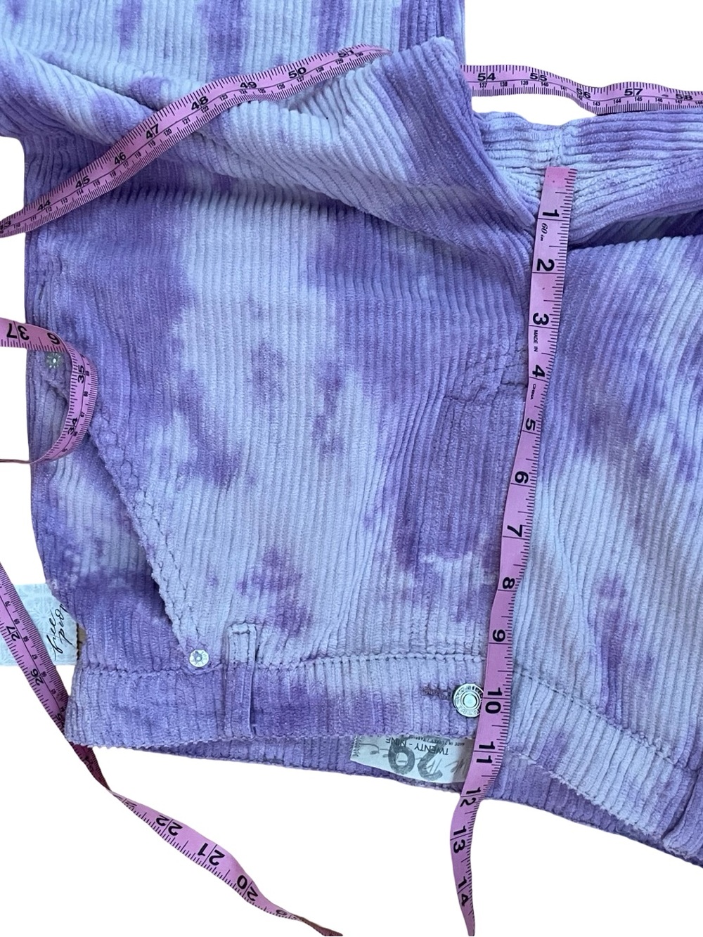 Free People Reese Pitched Straight Corduroy Pant Moonlit Orchid New With Tags - Picture 12 of 13